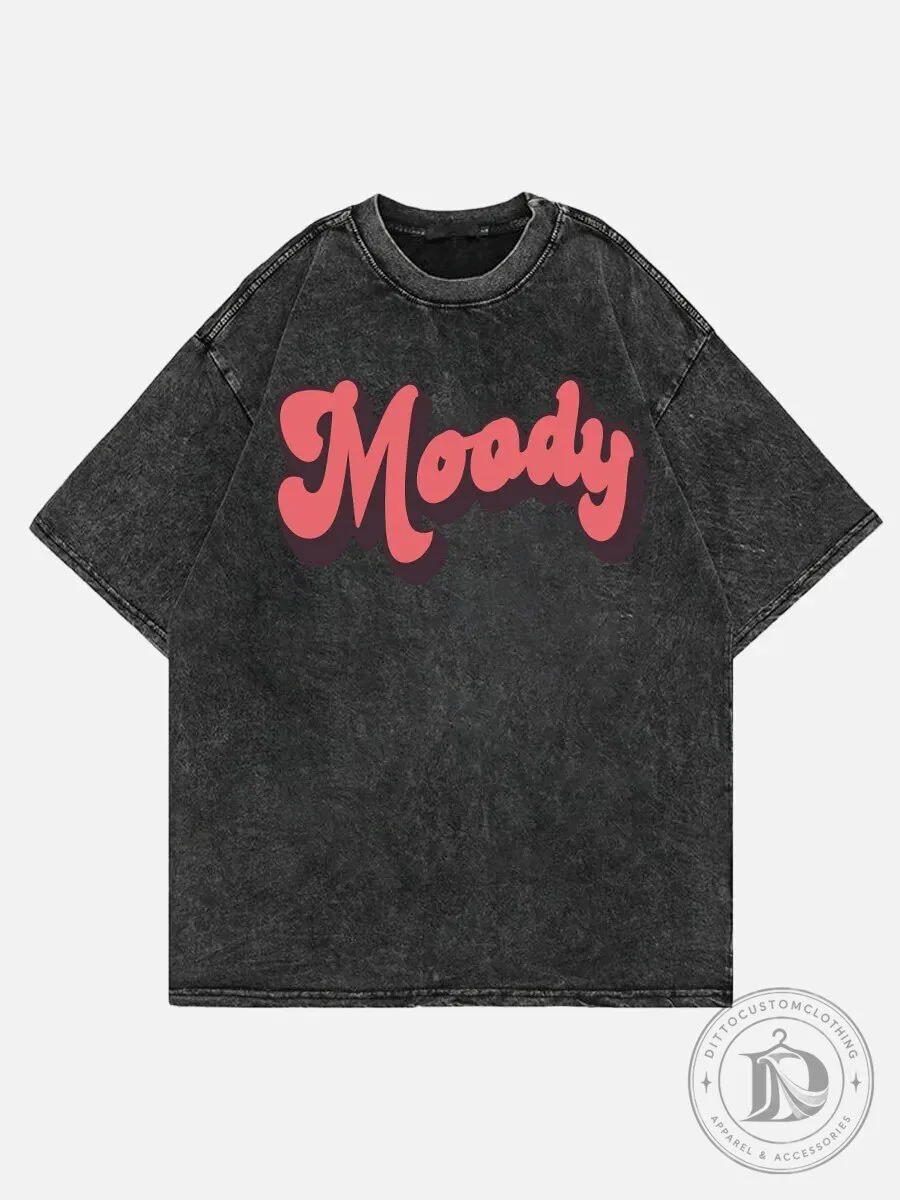 Moody Distressed Washed Black T-Shirt 5 Moody Distressed Washed Black T-Shirt